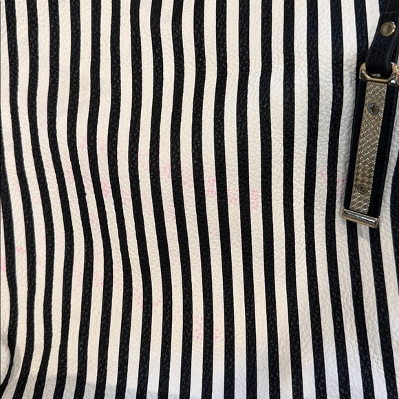 Black and White Striped Backpack - Picture 14 of 14